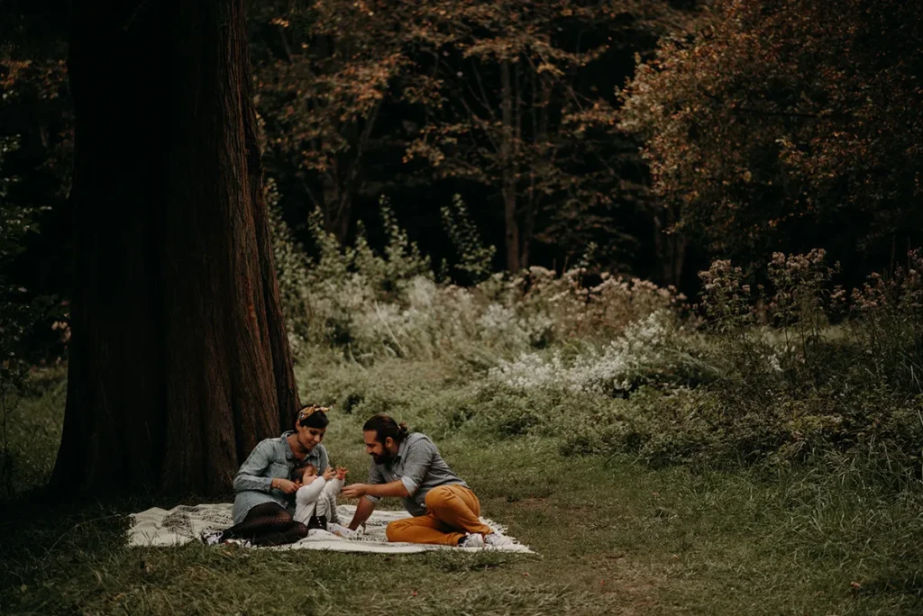 photographe bebe en foret