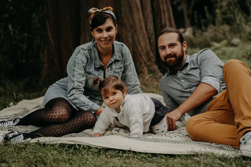 photographe bebe en foret