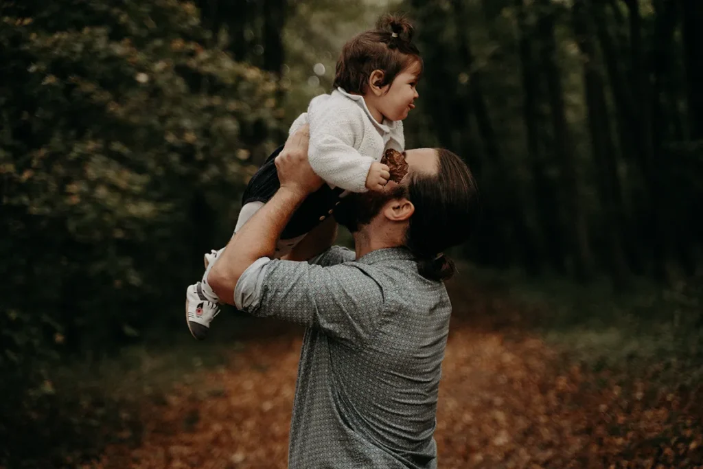 photographe bebe en foret