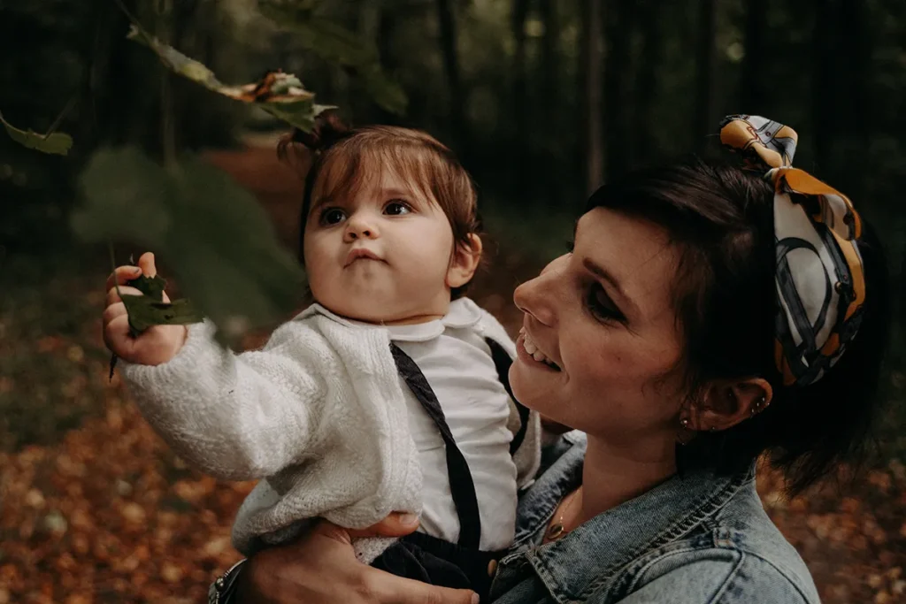 photographe bebe en foret