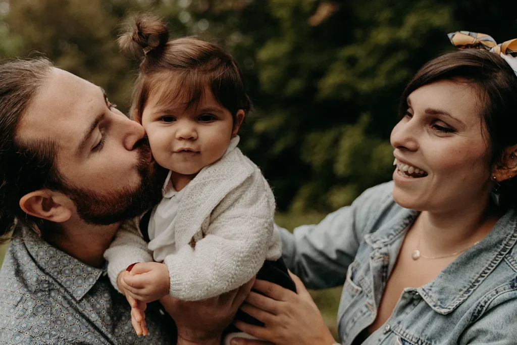 photographe bebe en foret