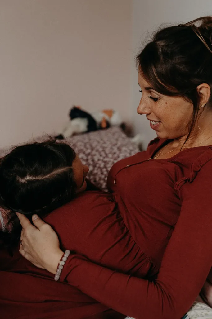 photographe grossesse avec enfants perreux sur marne