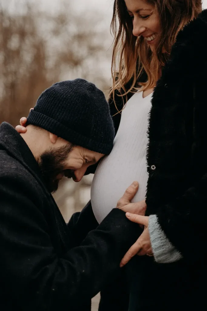 photographe grossesse hiver bords marne perreux