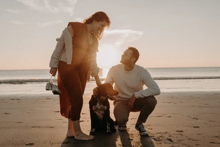 photo naturelle grossesse plage